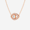 0.35 TCW Round Moissanite Diamond Evil Eye Necklace