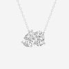 1.95 TCW Pear & Oval Moissanite Diamond Two Stone Necklace
