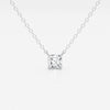 0.50 CT Asscher Moissanite Diamond Solitaire Necklace