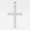 2.06 TCW Radiant Moissanite Diamond Cross Necklace