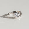 1.0CT-2.0CT Pear Cut Unique Moissanite Diamond Engagement Ring