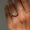 1.0CT-2.0CT Pear Cut Unique Moissanite Diamond Engagement Ring