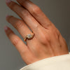 1.0CT-2.0CT Pear Cut Unique Moissanite Diamond Engagement Ring