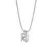 0.25-1.0ct Princess Cut Moissanite Solitaire Necklace