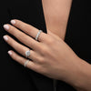 1.70mm Round Cut Moissanite Open Diamond Wrap Wedding Band