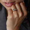 1.0CT-2.0CT Octagon Cut Moissanite Diamond Flush Set Engagement Ring