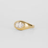 1.50CT-2.50CT Marquise Cut Diamond Thick Bezel Engagement Ring