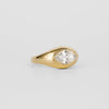 1.50CT-2.50CT Marquise Cut Diamond Thick Bezel Engagement Ring