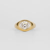 1.0CT-3.0CT Bezel Oval Cut Moissanite Diamond Flush Engagement Ring