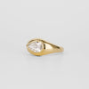 1.50CT-2.50CT Pear Cut Diamond Unique Flush Set Engagement Ring