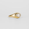 1.50CT-2.50CT Pear Cut Diamond Unique Flush Set Engagement Ring