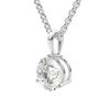 0.25-1.5ct Round Cut Moissanite Solitaire Necklace