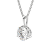 0.25-1.5ct Round Cut Moissanite Solitaire Necklace
