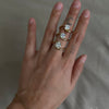1.0CT-2.0CT Round Cut Moissanite Unique Diamond Engagement Ring