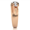 3mm Seven Stone Round Moissanite Men's Wedding Band