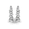 Tapered Baguette Shape Diamond Moissanite Earrings for Her