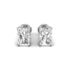 Radiant Cut Solitaire Diamond Moissanite Stud Earrings for Women