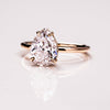 1.09 - 3.09 CT Pear CVD Diamond Hidden Halo Engagement Ring