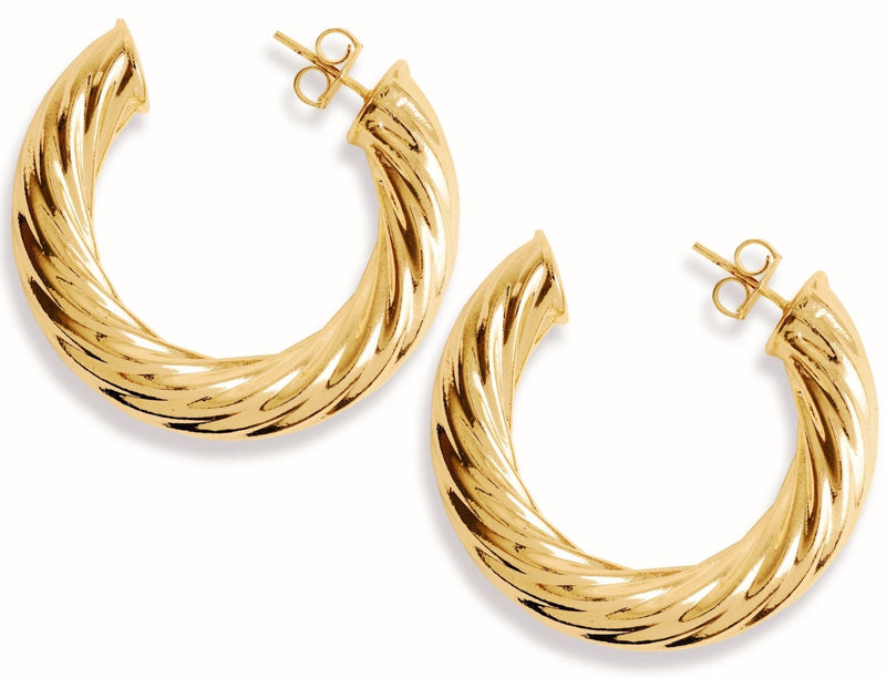 Curly Hoops for women