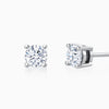 Round Cut Moissanite Diamond Stud Earrings for Women