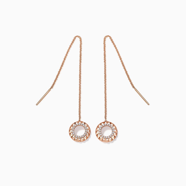 Round Cut Moissanite Unique Diamond Earrings for Women