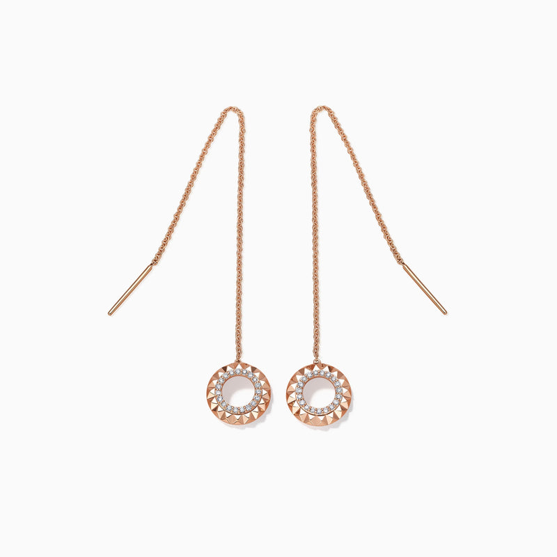 Round Cut Moissanite Unique Diamond Earrings for Women
