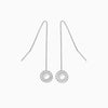 Round Cut Moissanite Unique Diamond Earrings for Women