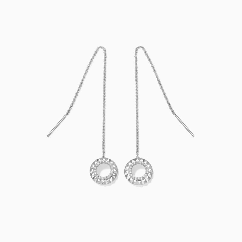 Round Cut Moissanite Unique Diamond Earrings for Women