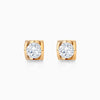 Round Cut Moissanite Unique Diamond Stud Earrings for Women