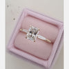1.0CT Radiant Cut Moissanite 3 Stones Engagement Ring