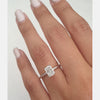 1.0ct Radiant Cut Moissanite Solitaire Style Engagement Ring