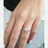 1.31CT Round Brilliant Cut Moissanite 3 Stone Engagement Ring