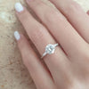 1.31CT Round Brilliant Cut Moissanite 3 Stone Engagement Ring