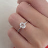 1.0ct Oval Cut Moissanite Solitaire Style Engagement Ring