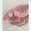 1.31ct Pear Cut Moissanite Solitaire Diamond Engagement Ring