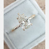 1.31ct Pear Cut Moissanite Solitaire Diamond Engagement Ring