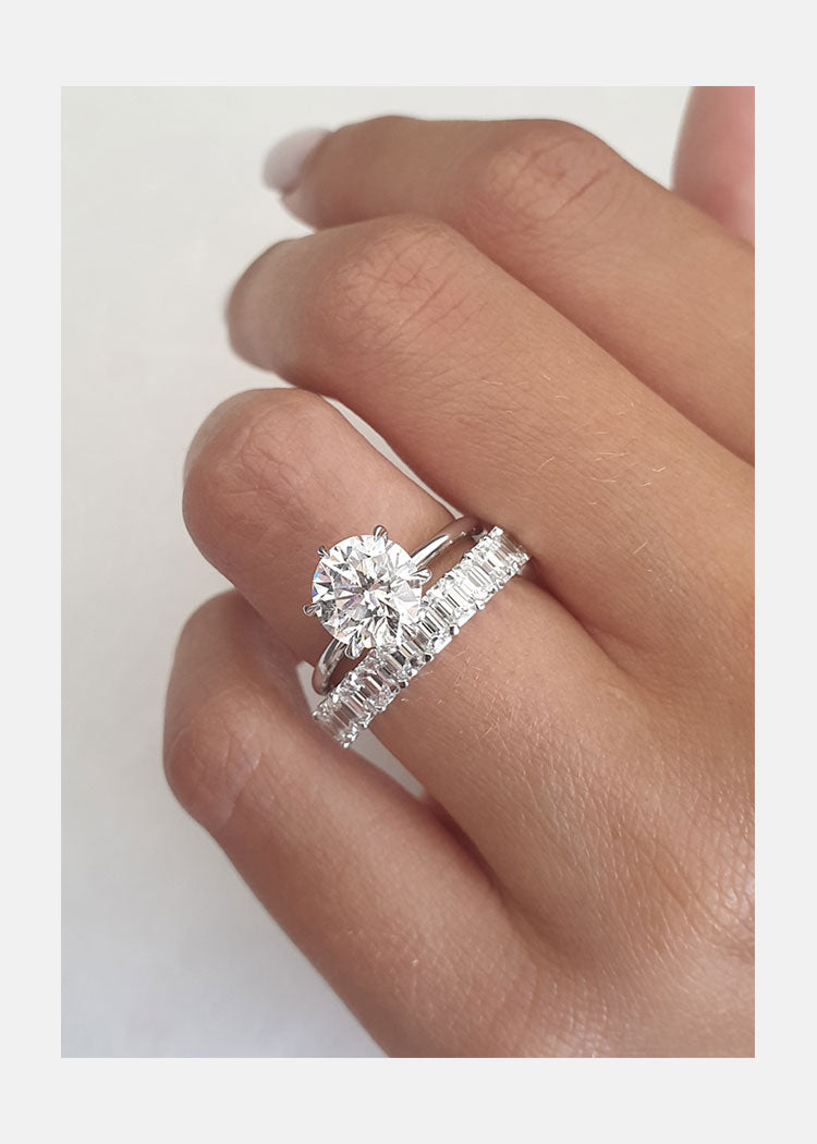 1.50ct Round Brilliant Cut Moissanite Solitaire Engagement Ring