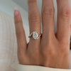 1.50CT-2.50CT Oval Cut Moissanite Diamond Unique Engagement Ring