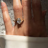 1.50CT-2.50CT Oval Cut Moissanite Diamond Unique Engagement Ring