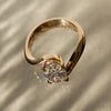 1.50CT-2.50CT Oval Cut Moissanite Diamond Unique Engagement Ring