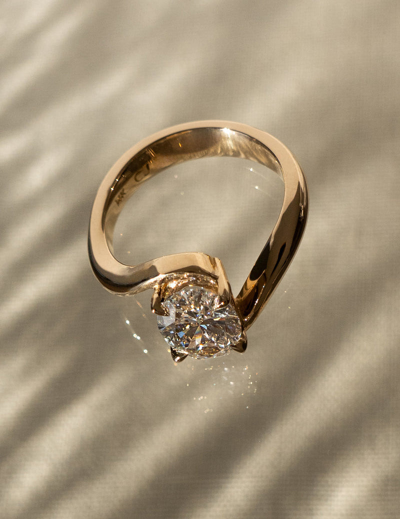1.50CT-2.50CT Oval Cut Moissanite Diamond Unique Engagement Ring