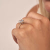 1.0-3.0 CT Cushion Cut CVD Diamond Halo Pave Setting Engagement Ring