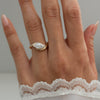 1.0CT-2.0CT Marquise Cut Moissanite Unique Diamond Engagement Ring