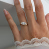 1.0CT-2.0CT Marquise Cut Moissanite Unique Diamond Engagement Ring