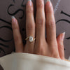 1.0CT-2.0CT Elongated Cushion Cut Moissanite Unique Bypass Engagement Ring