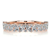 Half Eternity Marquise plus round Moissanite Diamond Wedding Band