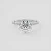 2CT Round Moissanite Solitaire Pave Setting Engagement Ring