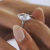 2CT Marquis Cut Moissanite Solitaire Engagement Ring