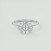 2CT East West Oval Cut Moissanite Solitaire Engagement Ring