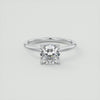 2CT Cushion Cut Moissanite Solitaire Engagement Ring